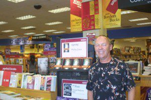 Author Phillip Jones at Borders Bookstore in Hilo, HI