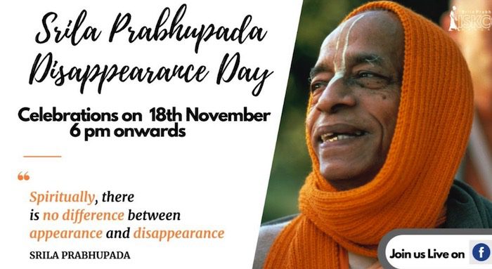 Srila Prabhupada Disappearance Day 2020 – ISKCON Bangalore